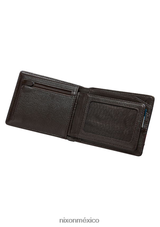 Nixon pase billetera de cuero Z2VL2N540 accesorios marrón