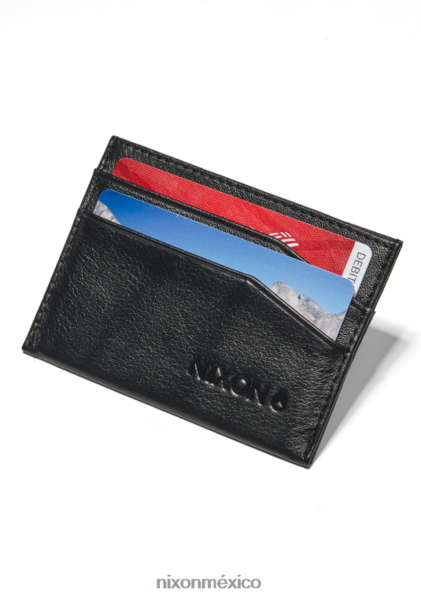 Nixon tarjetero de piel flaco Z2VL2N532 accesorios negro