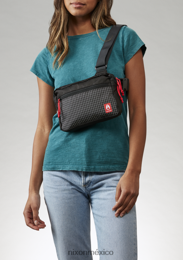 Nixon bolso bandido Z2VL2N322 accesorios negro/rojo