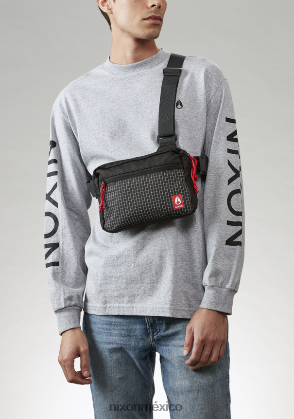 Nixon bolso bandido Z2VL2N322 accesorios negro/rojo