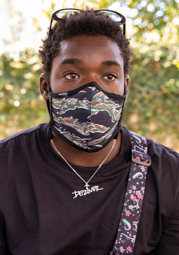 Nixon mascarilla facial del otro lado Z2VL2N567 accesorios camuflaje tigre