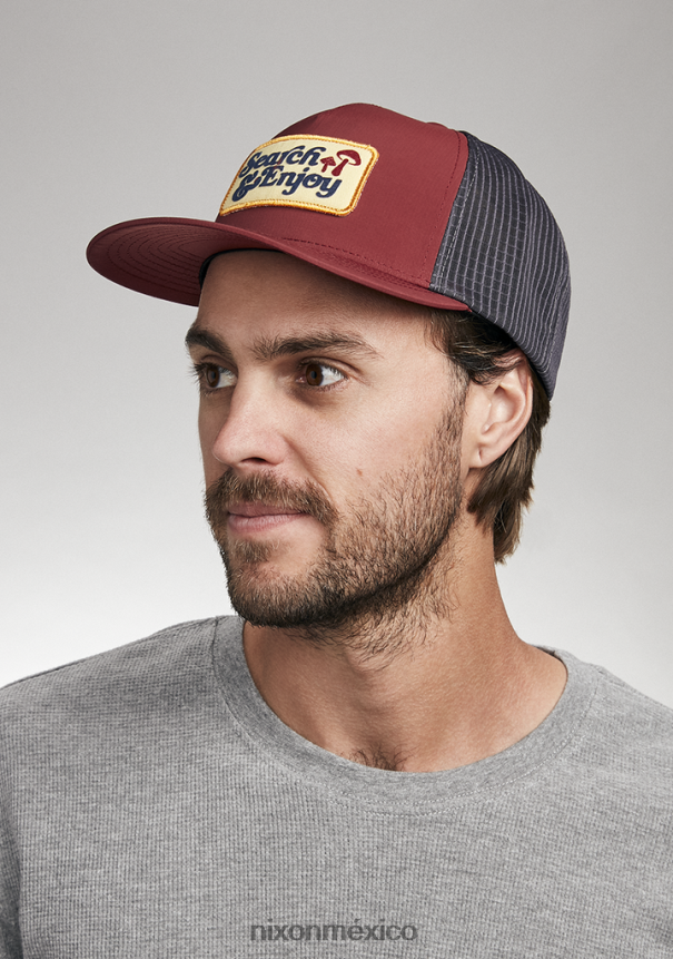 Nixon buscando camionero Z2VL2N456 accesorios burdeos/gris