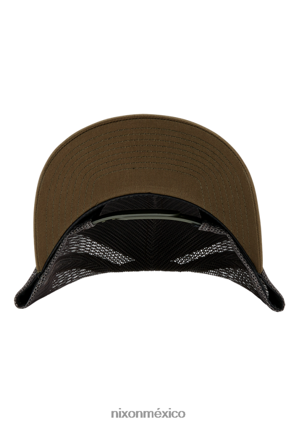 Nixon gorra de camionero con icono Z2VL2N445 accesorios oliva oscuro