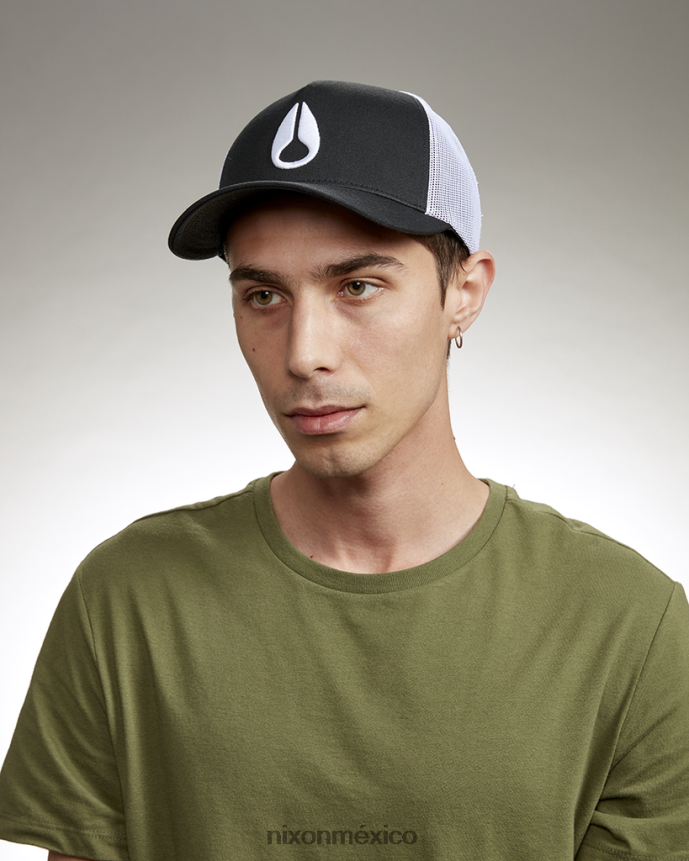 Nixon gorra de camionero con icono Z2VL2N446 accesorios blanco negro