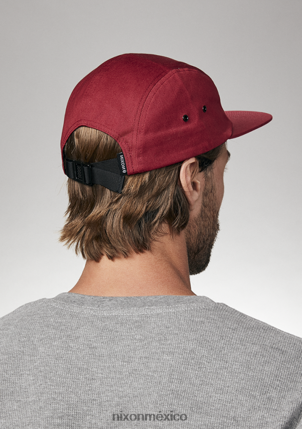 Nixon gorra mikey de 5 paneles Z2VL2N339 accesorios borgoña