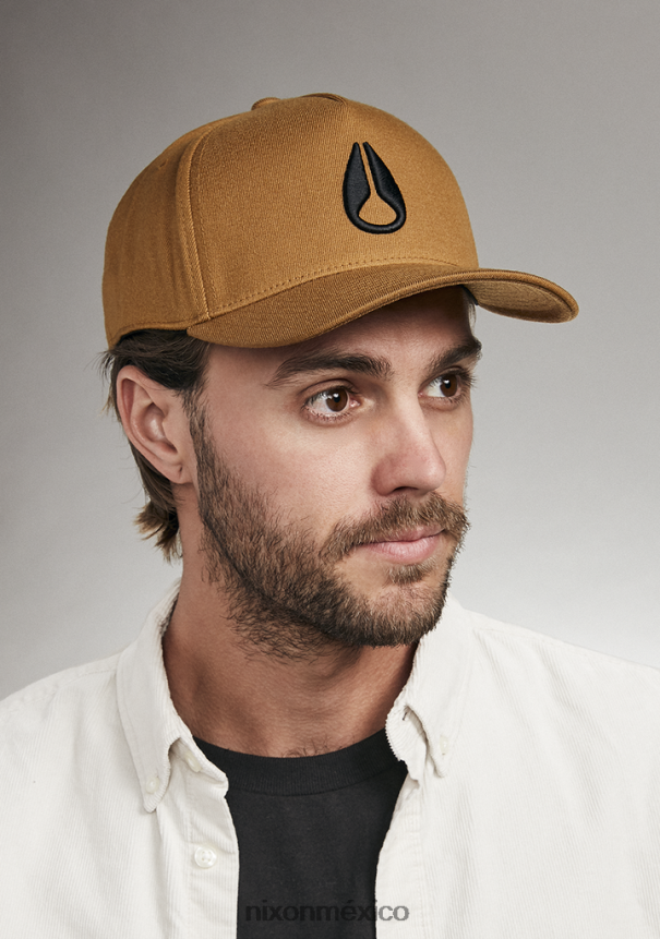 Nixon snapback atlético en el fondo Z2VL2N406 accesorios marrón/negro