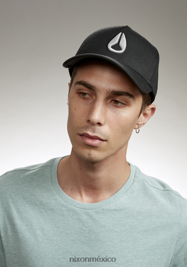 Nixon snapback atlético en el fondo Z2VL2N407 accesorios blanco negro