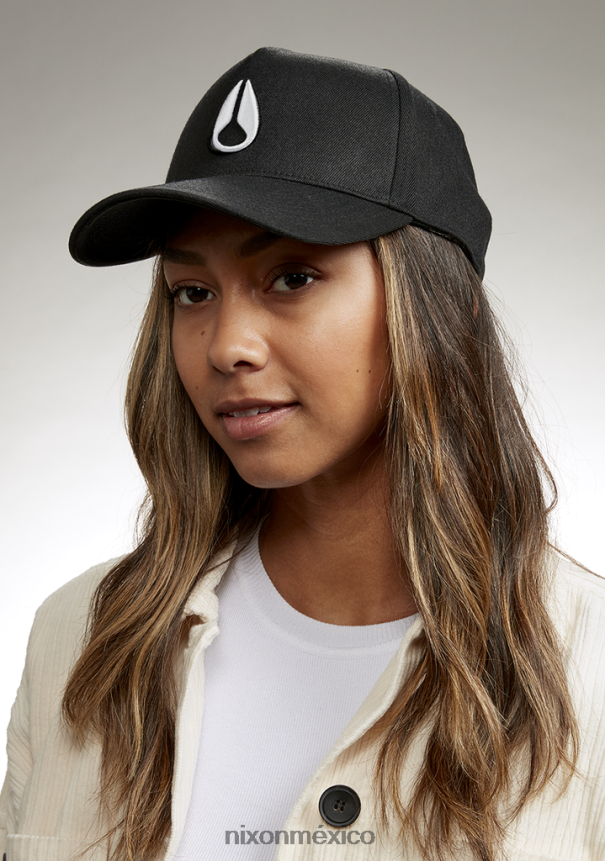 Nixon snapback atlético en el fondo Z2VL2N407 accesorios blanco negro