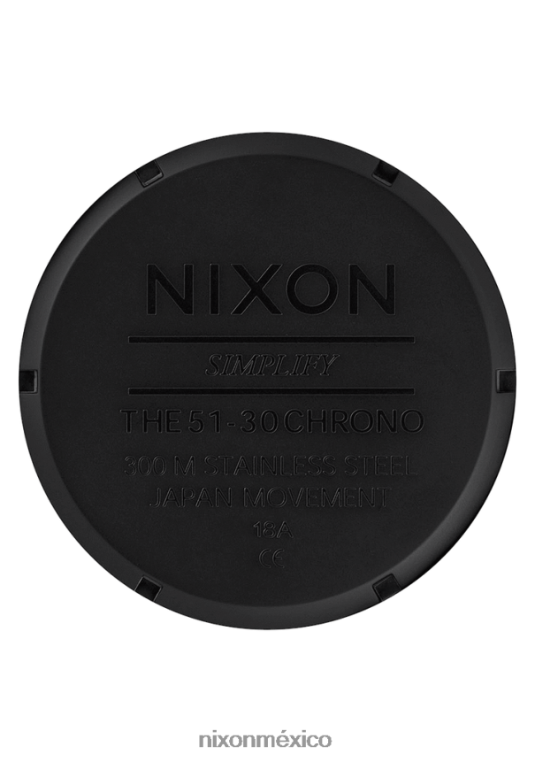 Nixon 51-30 crono Z2VL2N19 mirar todo negro mate/negro