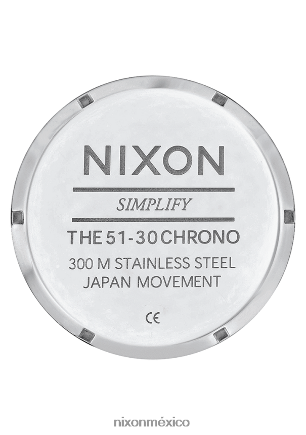 Nixon 51-30 crono Z2VL2N20 mirar alto brillo/blanco