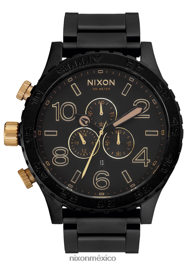 Nixon 51-30 crono Z2VL2N21 mirar negro mate/oro