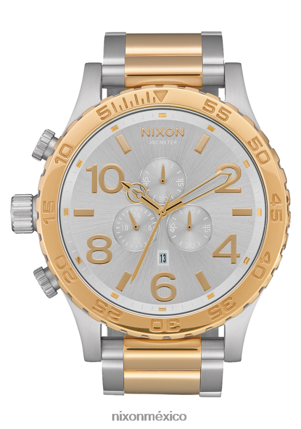 Nixon 51-30 crono Z2VL2N23 mirar oro plateado
