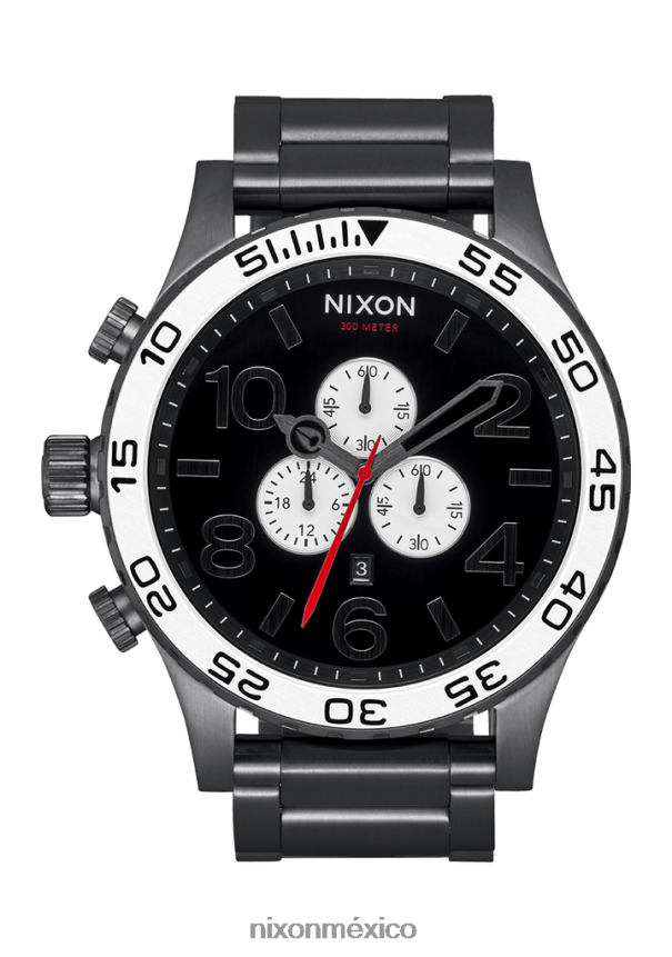 Nixon 51-30 crono Z2VL2N26 mirar negro/blanco/bronce