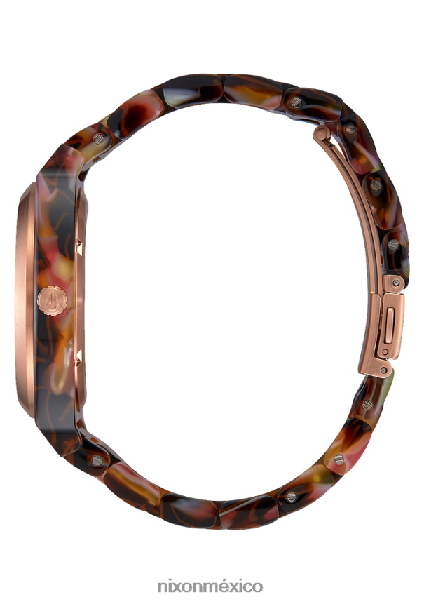 Nixon acetato del contador del tiempo Z2VL2N248 mirar oro rosa/carey rosa