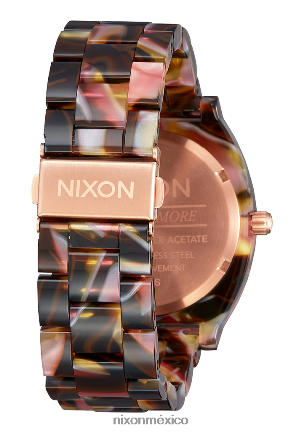 Nixon acetato del contador del tiempo Z2VL2N248 mirar oro rosa/carey rosa