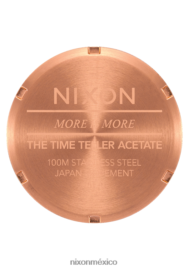 Nixon acetato del contador del tiempo Z2VL2N248 mirar oro rosa/carey rosa