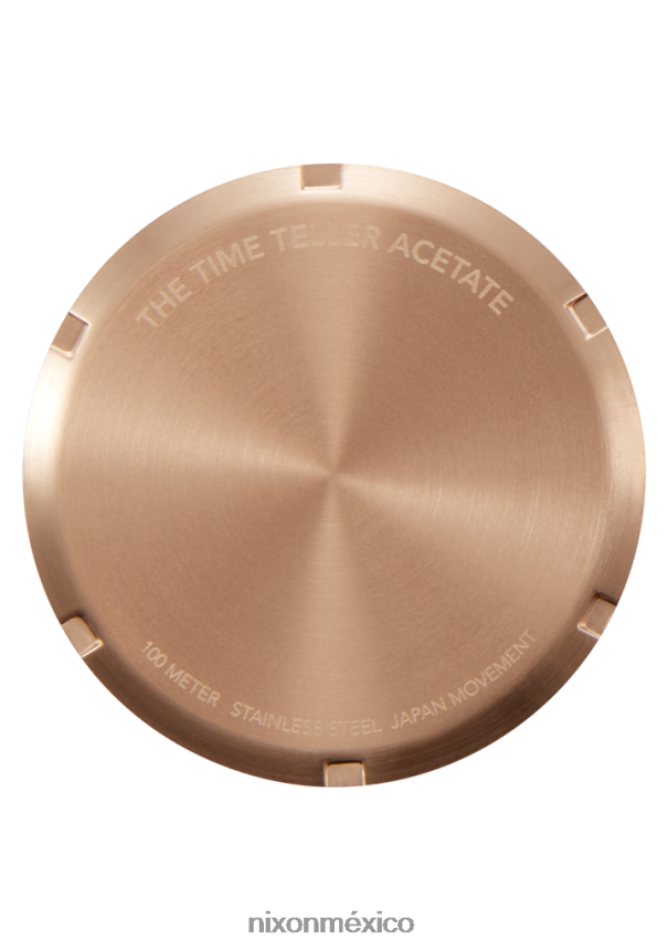 Nixon acetato del contador del tiempo Z2VL2N248 mirar oro rosa/carey rosa