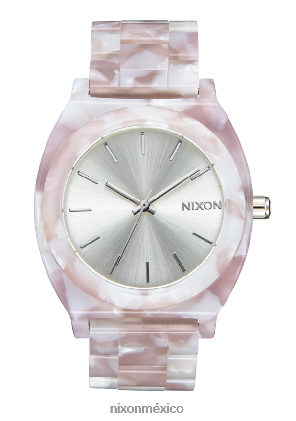 Nixon acetato del contador del tiempo Z2VL2N250 mirar rosa/plata