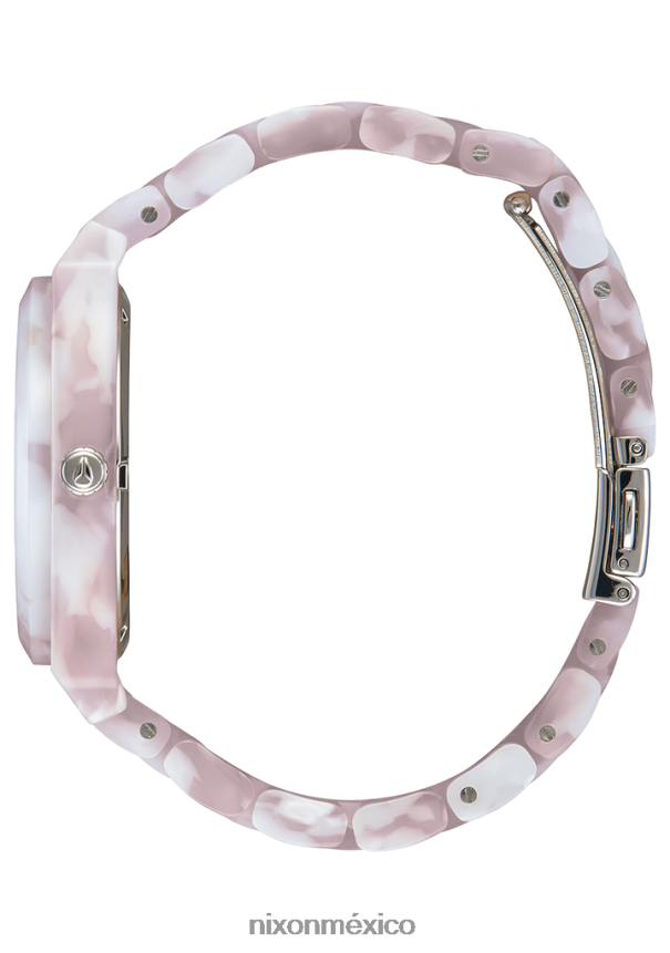 Nixon acetato del contador del tiempo Z2VL2N250 mirar rosa/plata