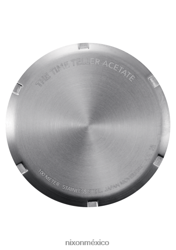 Nixon acetato del contador del tiempo Z2VL2N251 mirar tortuga rosa/nácar