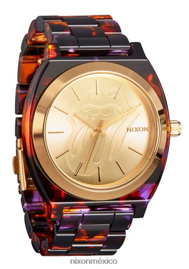Nixon acetato del contador del tiempo de los Rolling Stones Z2VL2N256 mirar multicolor/oro