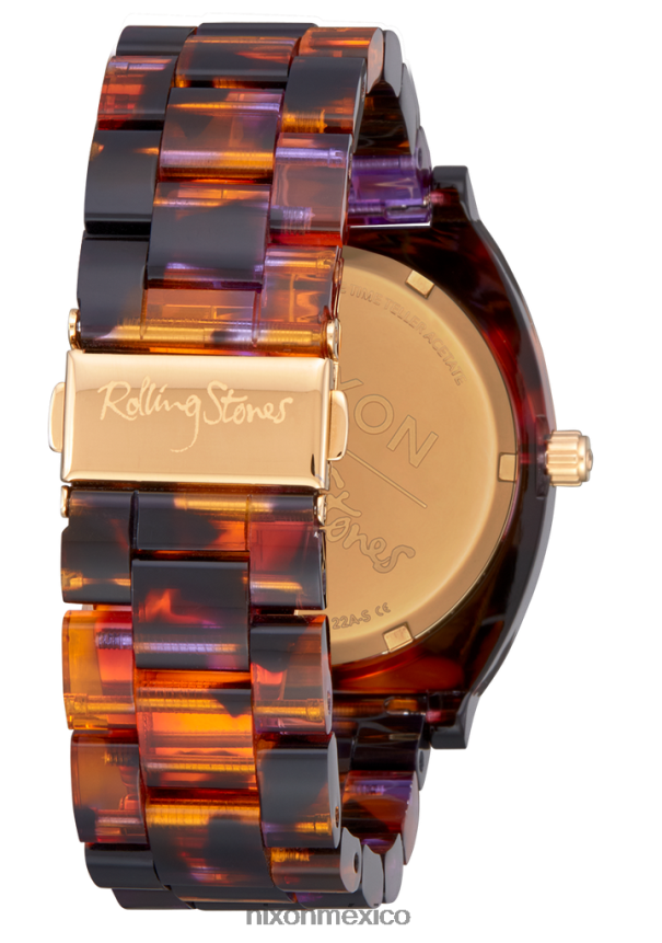 Nixon acetato del contador del tiempo de los Rolling Stones Z2VL2N256 mirar multicolor/oro