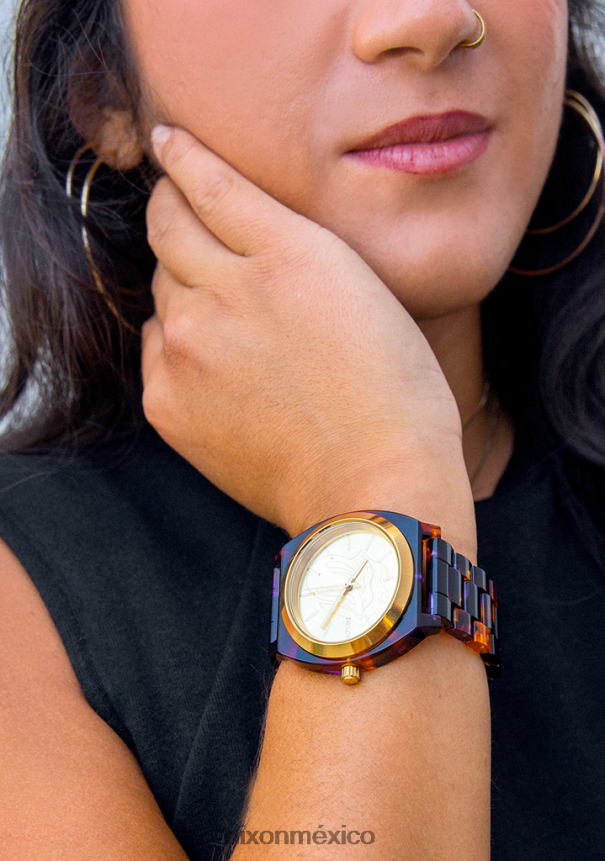 Nixon acetato del contador del tiempo de los Rolling Stones Z2VL2N256 mirar multicolor/oro