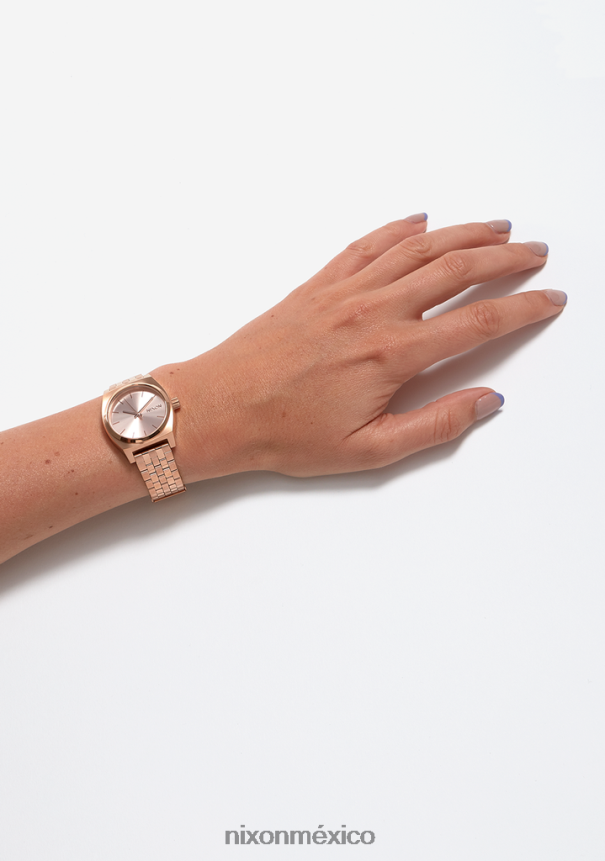 Nixon cajero de tiempo medio Z2VL2N227 mirar todo oro rosa