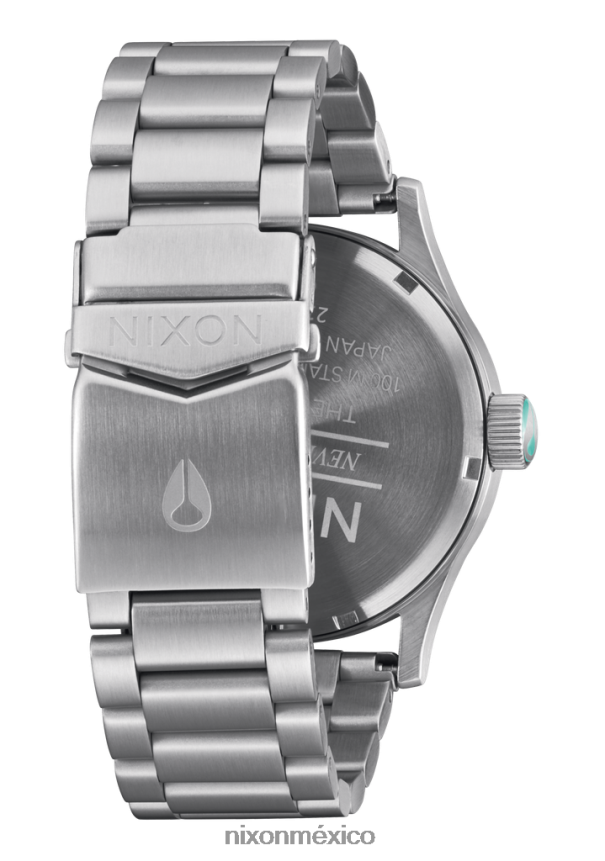 Nixon centinela de acero inoxidable Z2VL2N11 mirar plata/turquesa