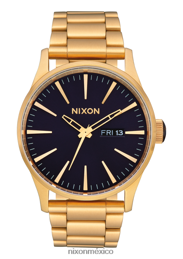 Nixon centinela de acero inoxidable Z2VL2N12 mirar oro/índigo