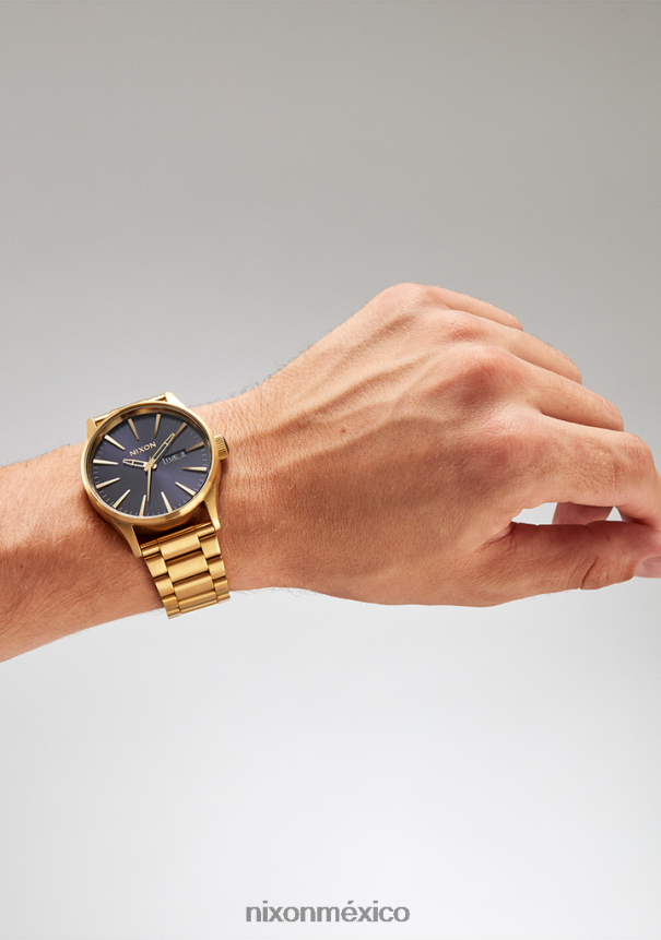 Nixon centinela de acero inoxidable Z2VL2N12 mirar oro/índigo