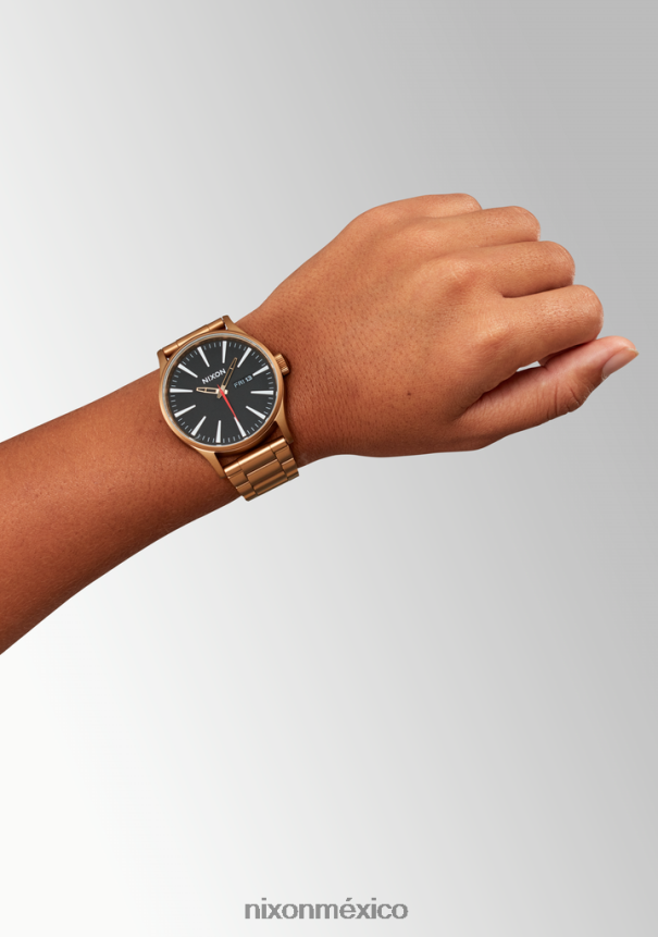 Nixon centinela de acero inoxidable Z2VL2N16 mirar bronce/negro