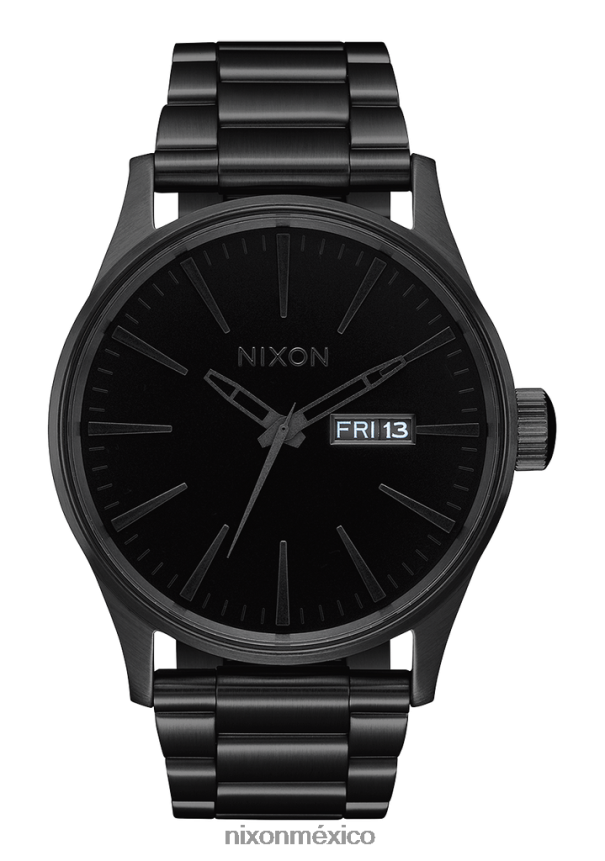Nixon centinela de acero inoxidable Z2VL2N1 mirar todo negro/negro