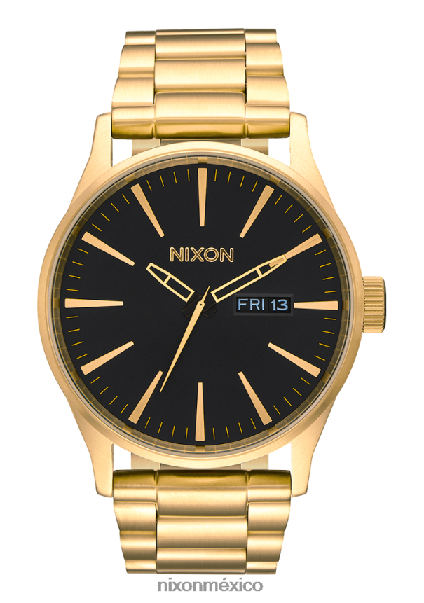 Nixon centinela de acero inoxidable Z2VL2N4 mirar todo dorado/negro