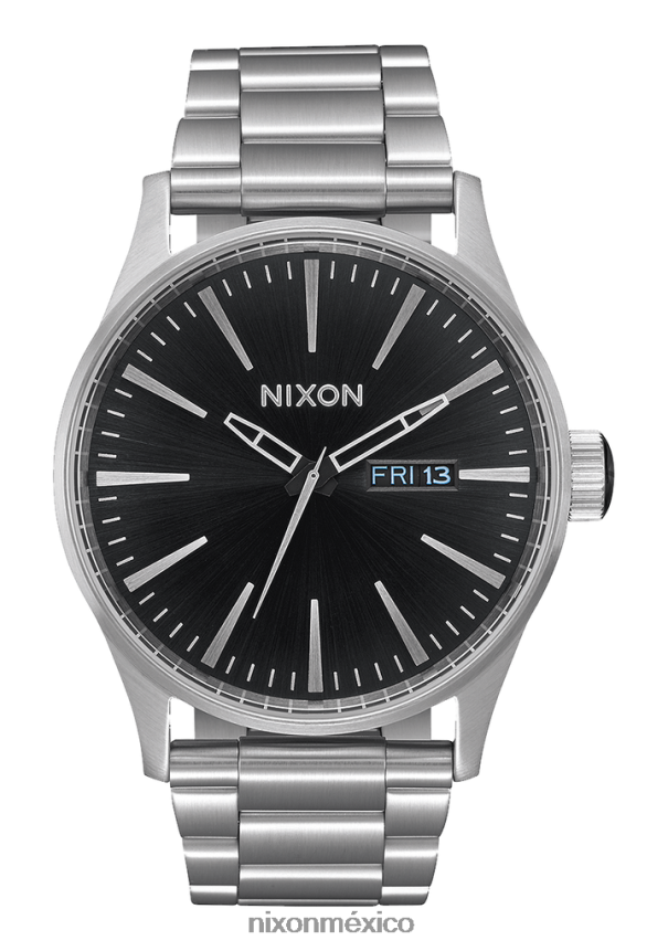 Nixon centinela de acero inoxidable Z2VL2N9 mirar rayo de sol negro