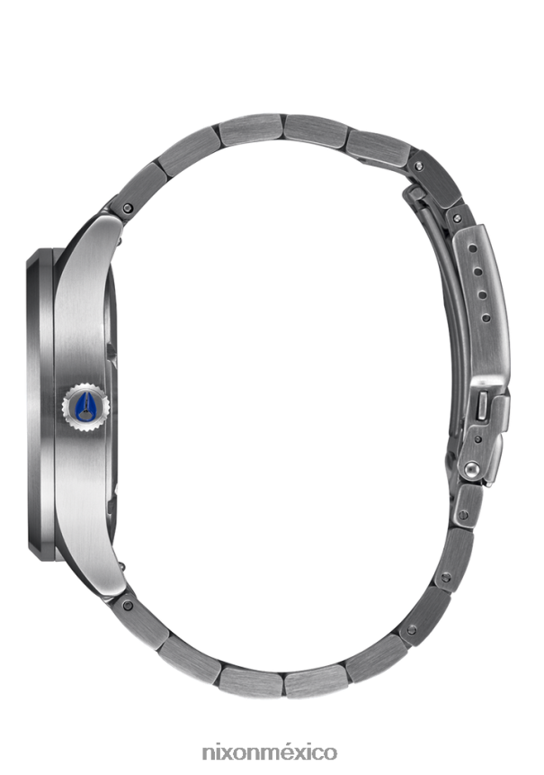 Nixon centinela solar de acero inoxidable Z2VL2N96 mirar azul marino rayos de sol/plata