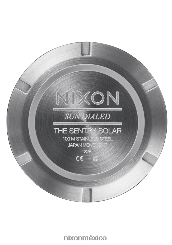 Nixon centinela solar de acero inoxidable Z2VL2N96 mirar azul marino rayos de sol/plata