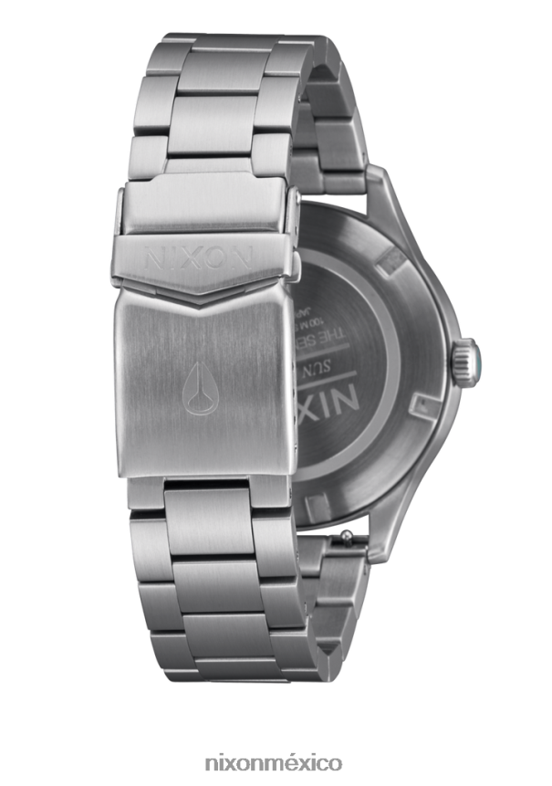 Nixon centinela solar de acero inoxidable Z2VL2N99 mirar plata/jaspe