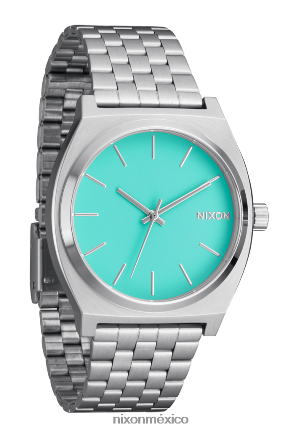 Nixon contador de tiempo Z2VL2N38 mirar plata/turquesa