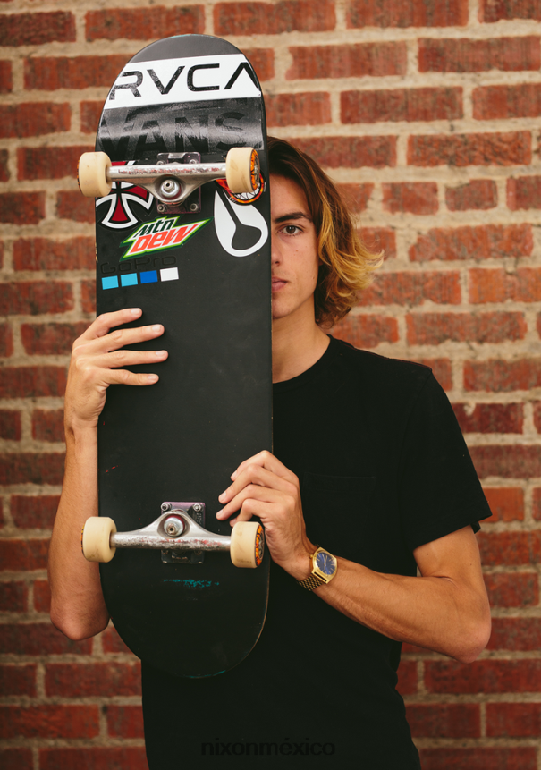 Nixon contador de tiempo Z2VL2N43 mirar oro plateado