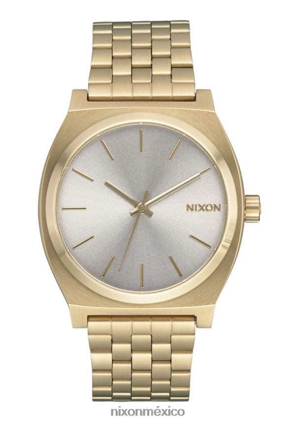 Nixon contador de tiempo Z2VL2N44 mirar oro claro/blanco vintage
