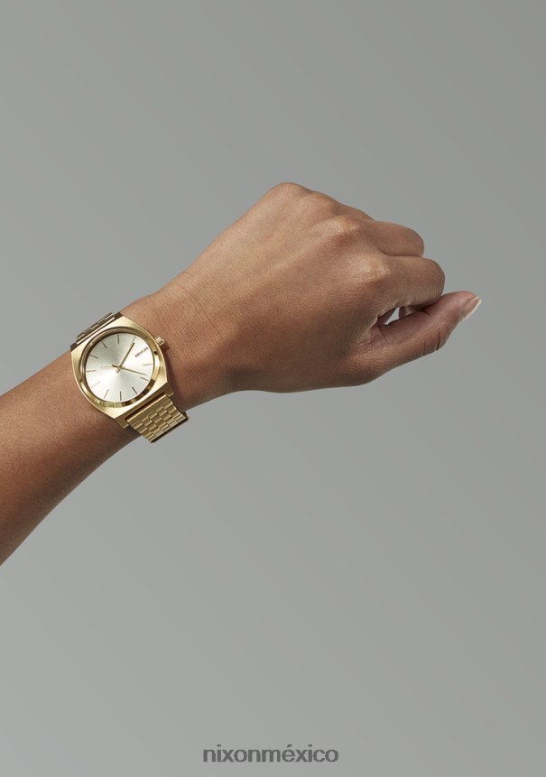 Nixon contador de tiempo Z2VL2N44 mirar oro claro/blanco vintage