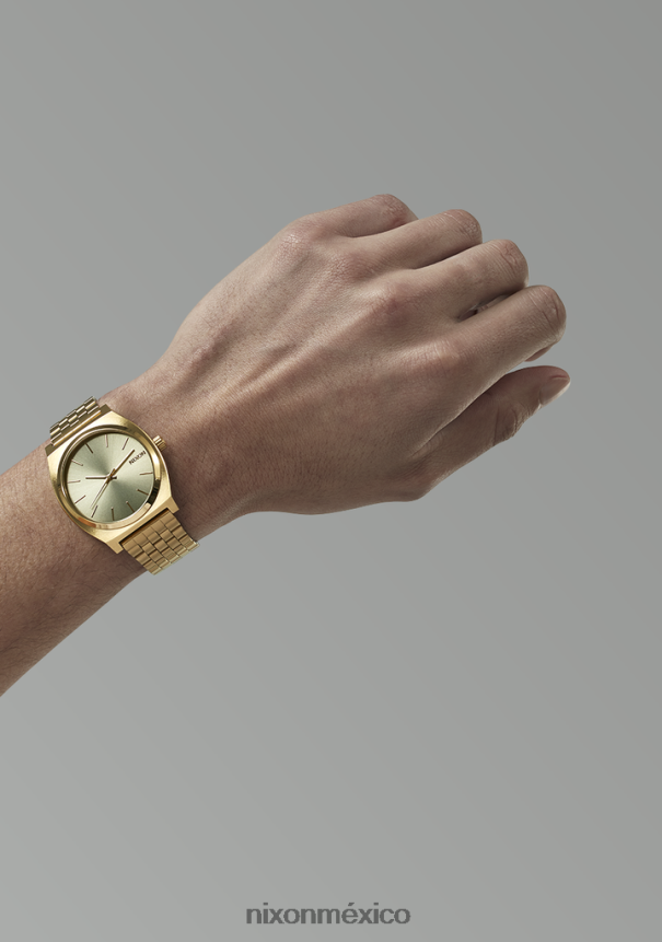 Nixon contador de tiempo Z2VL2N44 mirar oro claro/blanco vintage