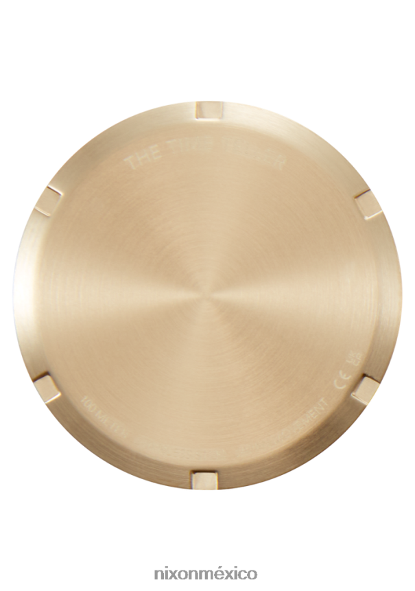 Nixon contador de tiempo Z2VL2N44 mirar oro claro/blanco vintage