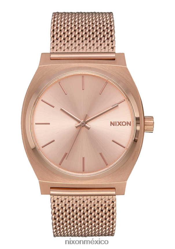Nixon contador de tiempo milanesa Z2VL2N266 mirar todo oro rosa