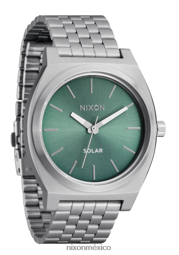 Nixon contador de tiempo solar Z2VL2N102 mirar rayo de sol plata/jade