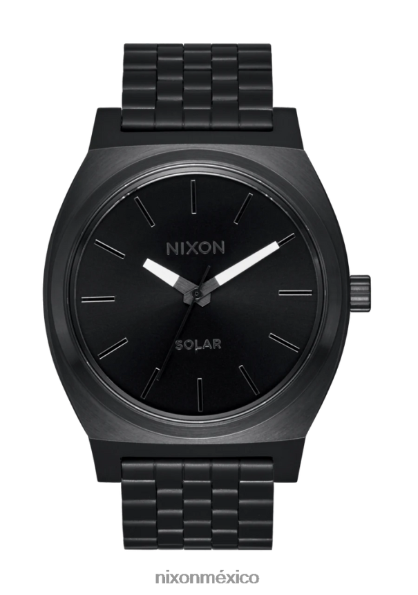 Nixon contador de tiempo solar Z2VL2N103 mirar todo negro/blanco
