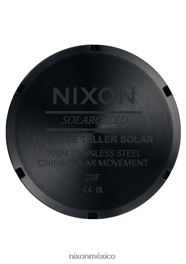 Nixon contador de tiempo solar Z2VL2N103 mirar todo negro/blanco