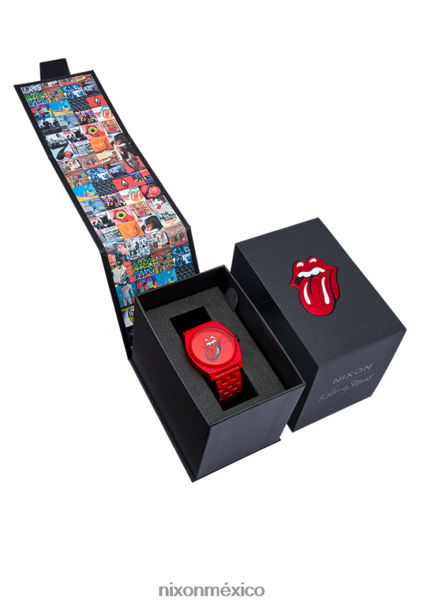 Nixon contador del tiempo de los Rolling Stones Z2VL2N116 mirar todo rojo