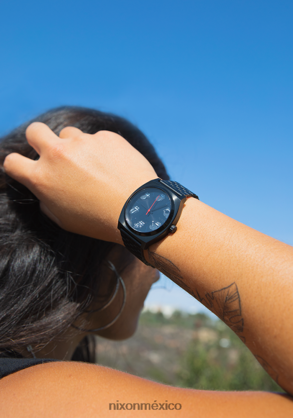 Nixon contador del tiempo de los Rolling Stones Z2VL2N117 mirar todo negro